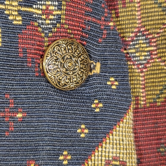 Style Exchange Lovely Golden Brocade Vest - Picture 5 of 6